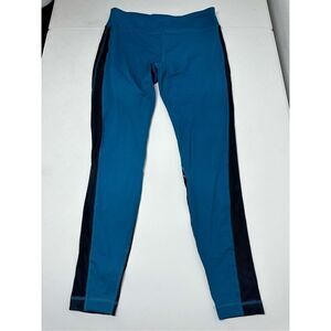 Tantris Athletic Yoga Leggings Blue Black Size L